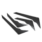 Carbon Fiber Pattern Front Bumper Side Spoiler Trim for Audi Q5 (2021–2024)