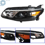 Halogen Headlights for Chevy Malibu (2016–2018) Black Housing Clear Lens