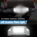 White LED License Plate Light Assembly for Dodge Dart (2013-2016)