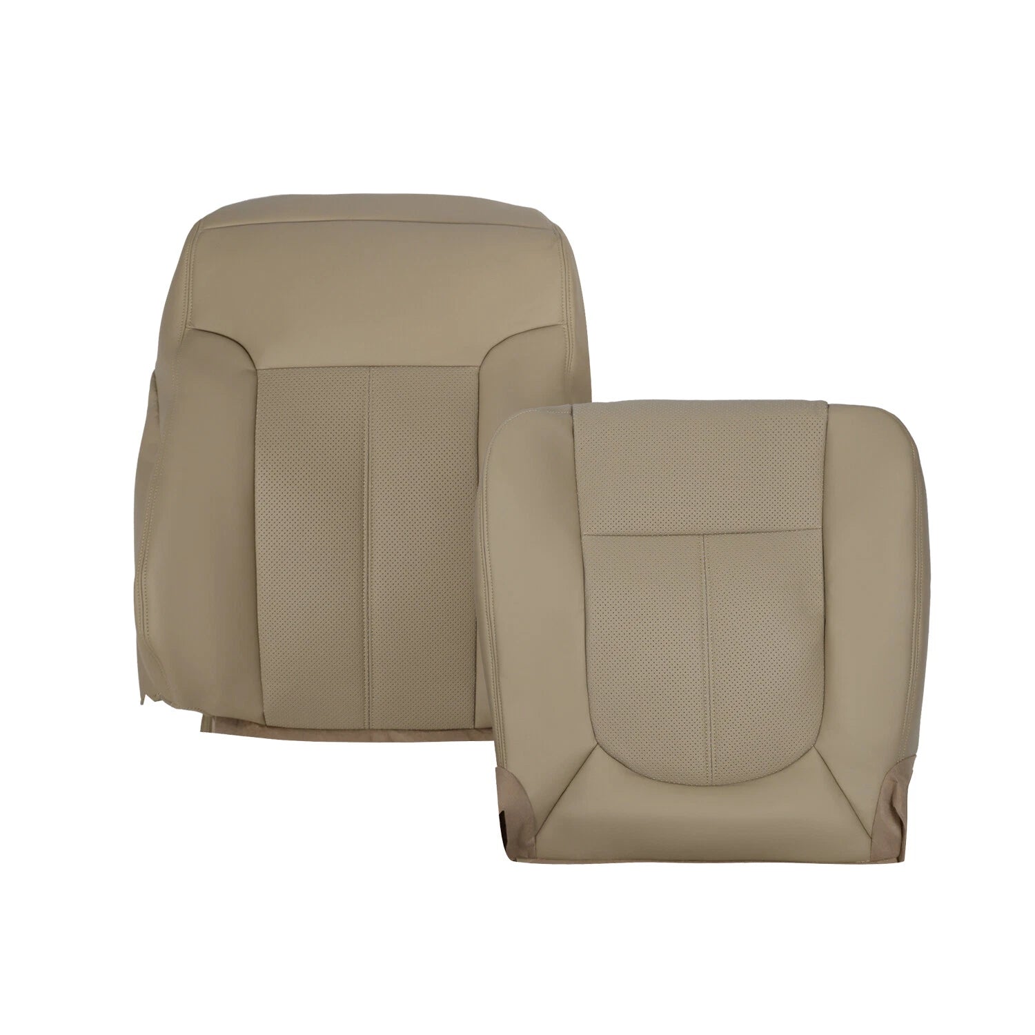 Leather Seat Cover Set for Ford F250 F350 Lariat (2011–2016) Tan