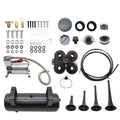 Train Horn Kit 4 Trumpets with 1.5G Air Tank 150PSI for Truck Car