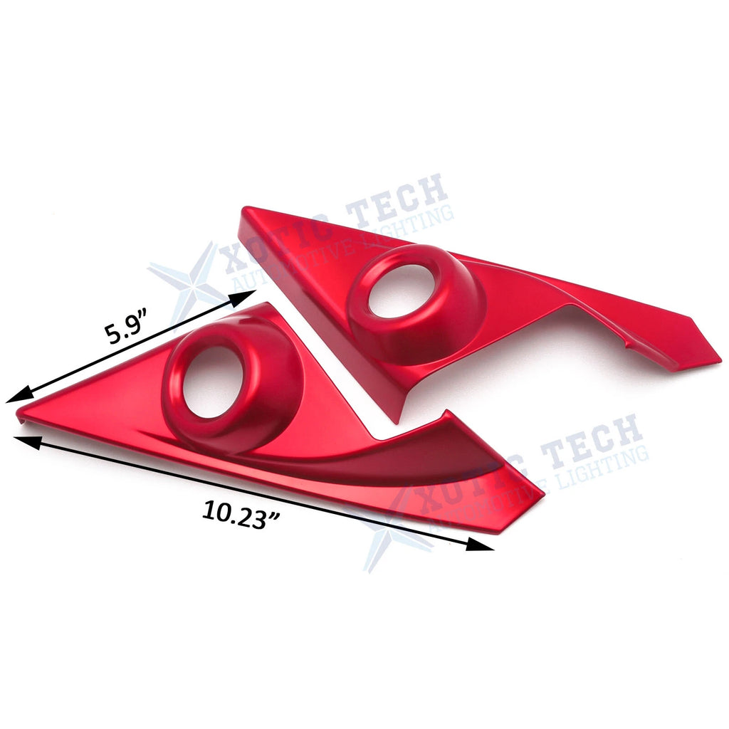 Red ABS Inner Front Door Speaker A-Pillar Molding for Honda Civic (2016-2021)