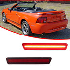 2X Red Lens Rear LED Bumper Side Marker Lamps for Ford Mustang (1999–2004)