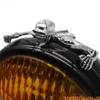 7 Inch Headlight Visor Fender Ornament for Harley Chopper Custom Bobber