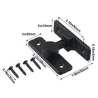 Gate Latch Barn Door Lock Assembly for Sliding Doors (Heavy Duty)