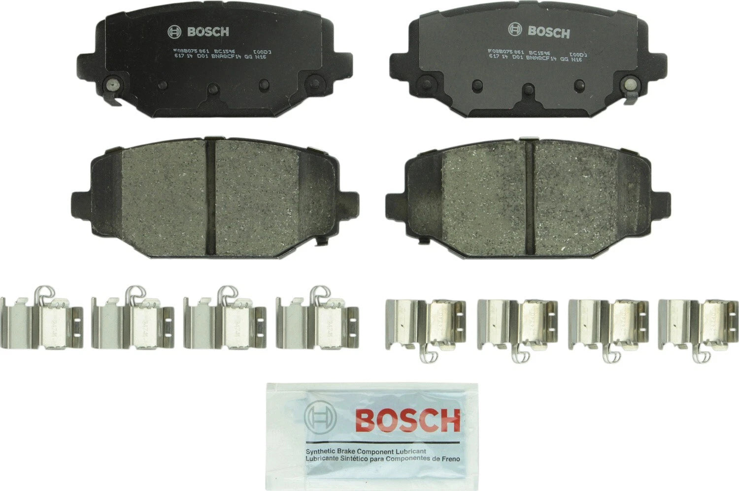 Rear Brake Kit Set of 4 Disc Rotors & Ceramic Pads for Chrysler Dodge Ram VW