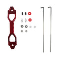 Red Aluminum Battery Tie Down Bracket Hold Down Set for Most Group