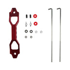 Red Aluminum Battery Tie Down Bracket Hold Down Set for Most Group