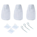 3X Dryer Vent Lint Catcher Bags for Universal Fit (No Drilling Required)