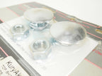 Set of 2 Chrome Top Shock Nut Covers for Harley Dyna (1991–2005)