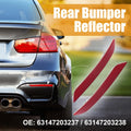 2X Rear Bumper Reflectors for BMW 550i (2011–2017) 63147203237 63147203238