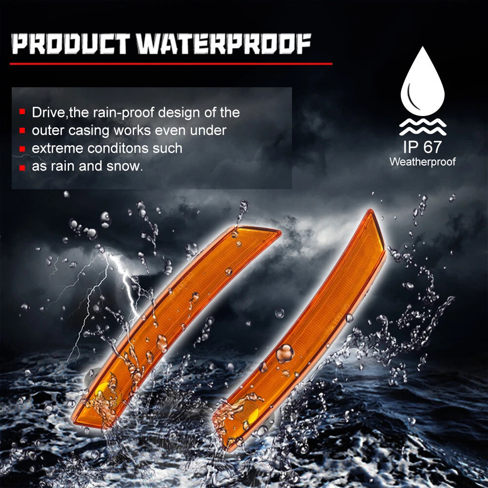 Amber Front Fender Side Marker Lights for MINI Cooper (2007–2016)