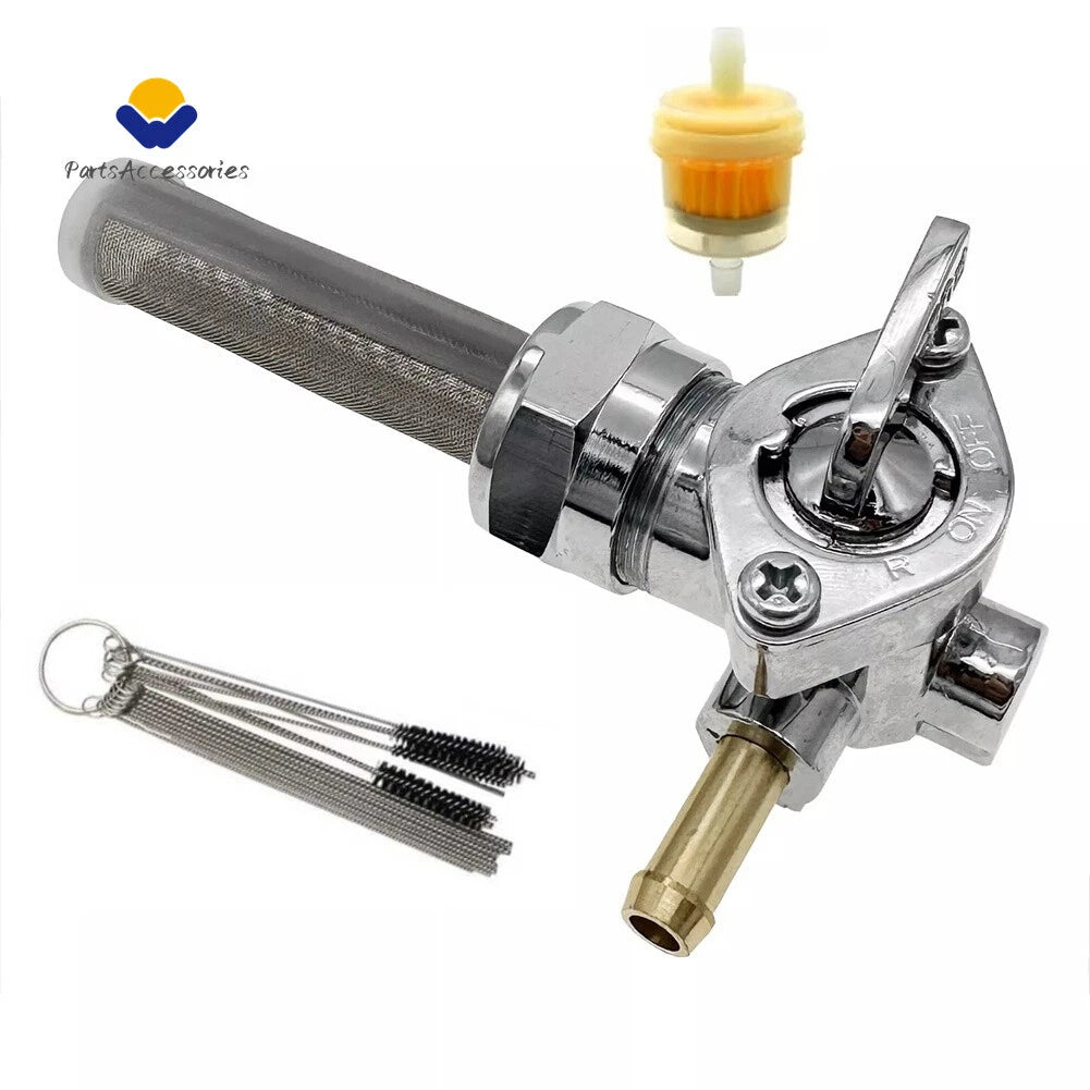 Petcock Fuel Valve 22mm Left Spigot for Harley Davidson (Fits 62167-81, 62163-75)