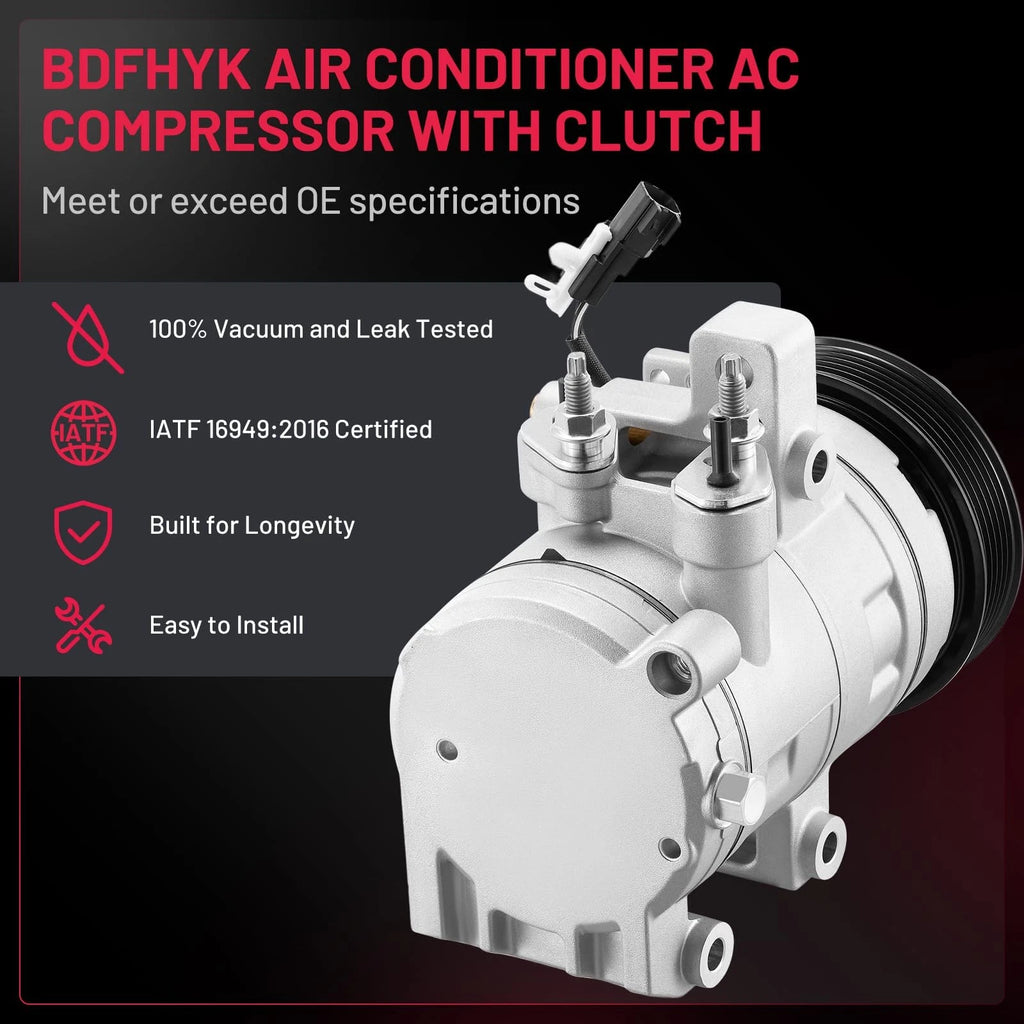 A/C Compressor Assembly for Ford Mustang (2011–2017) UAC CO11316C