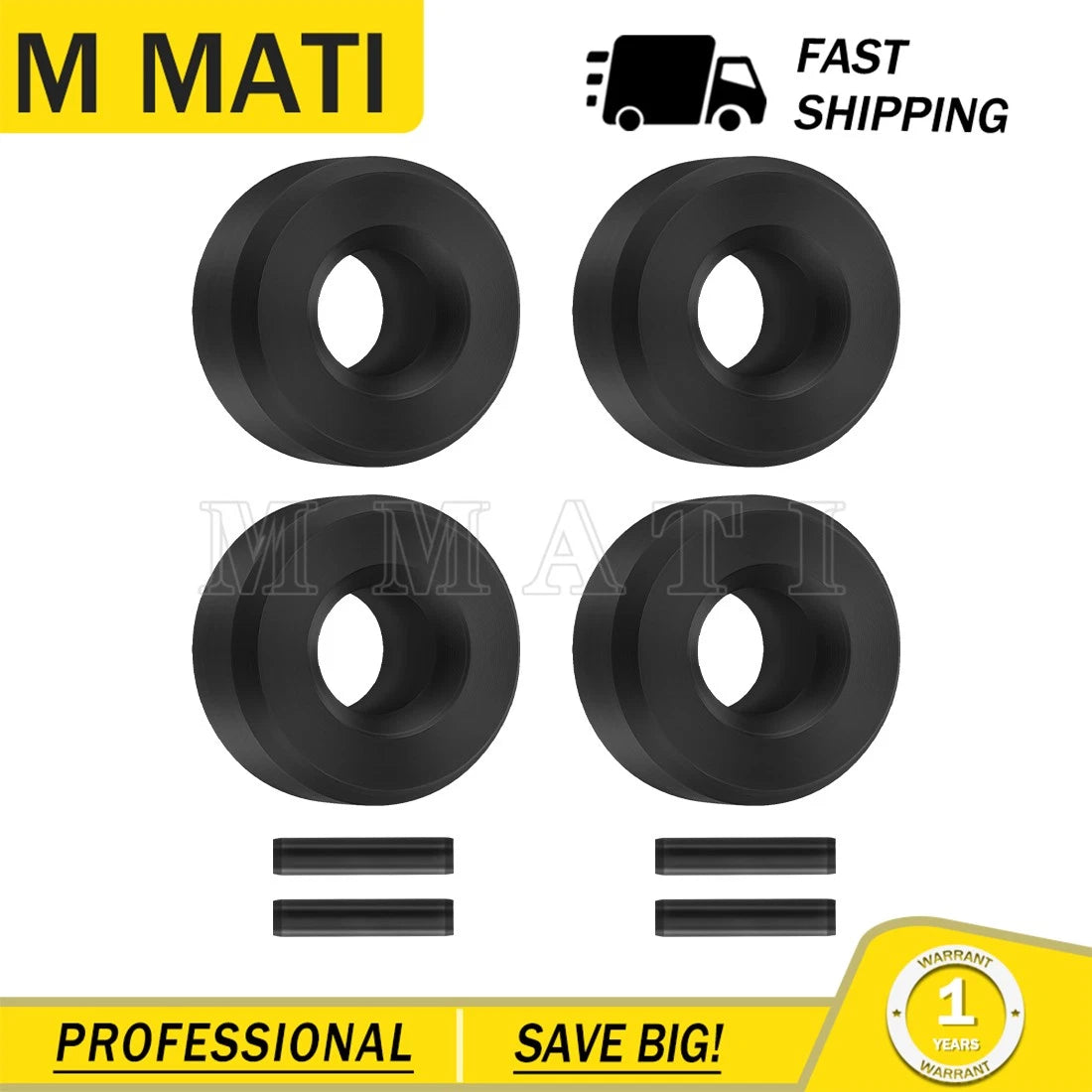 4Pcs Secondary Clutch Rollers & Pins for Polaris RZR Ranger 570 900 1000 (2015–2023) 5434534