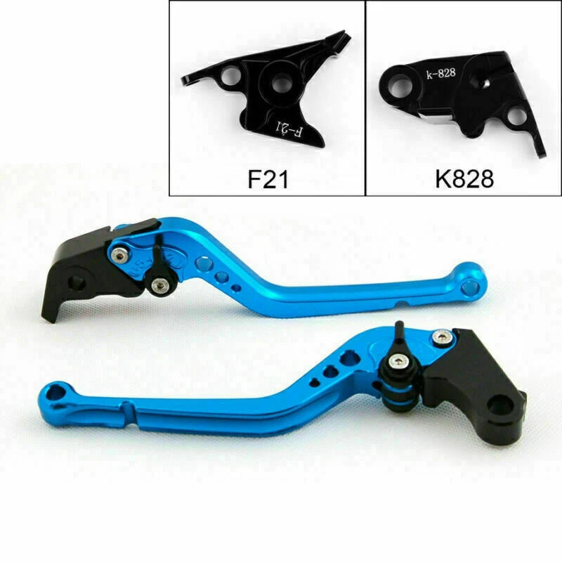 Long Brake Clutch Levers for Kawasaki Z750 (2007–2012) Z800 (2013–2014) Blue T9