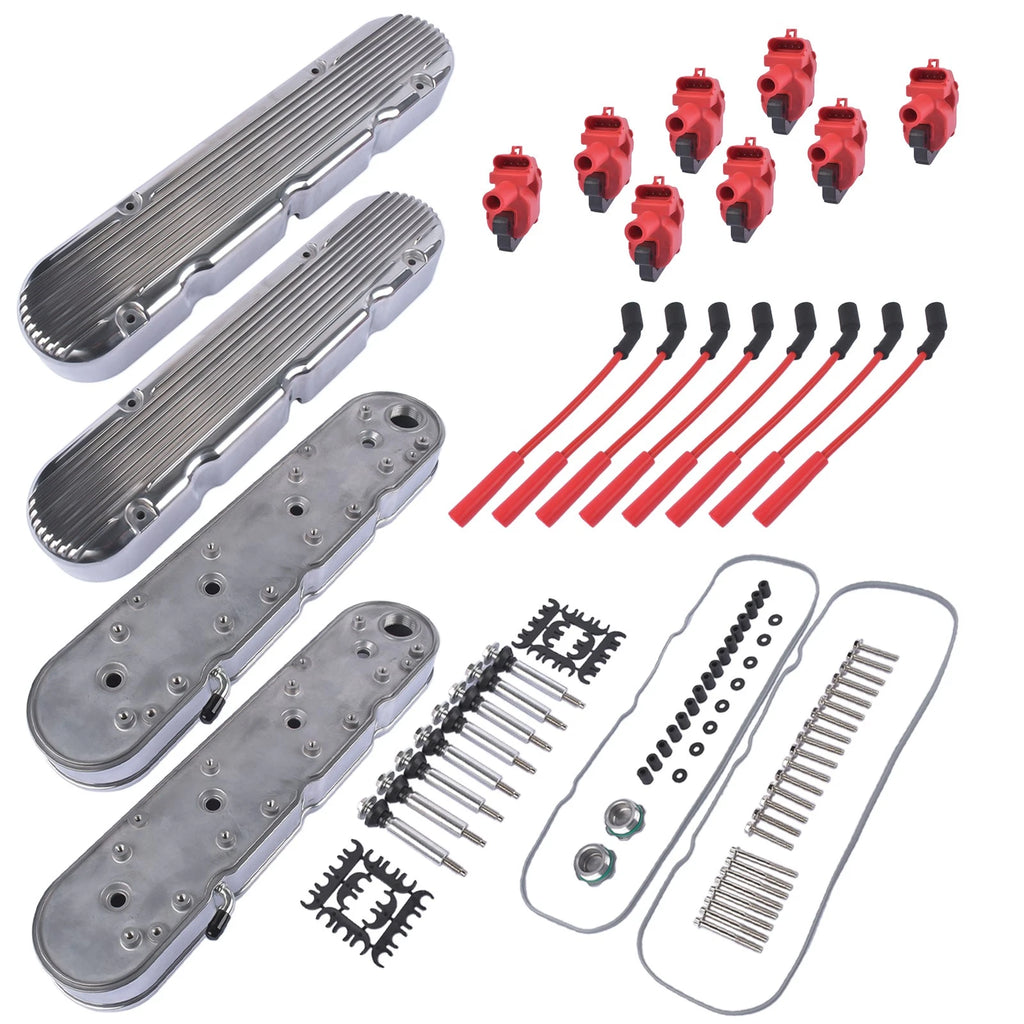 Engine Cast Aluminum Valve Covers for Chevy LS1 LS2 LS3 LS6 LS7 (1997-2023)