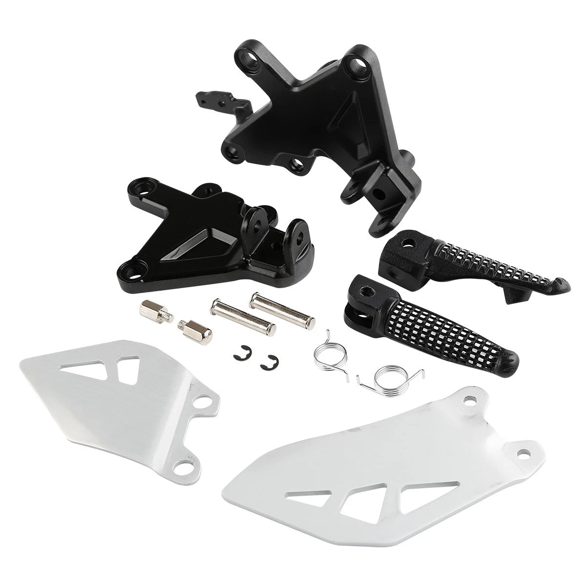Front Rider Footpegs Footrests Brackets for Kawasaki Ninja ZX10R (2011–2020)