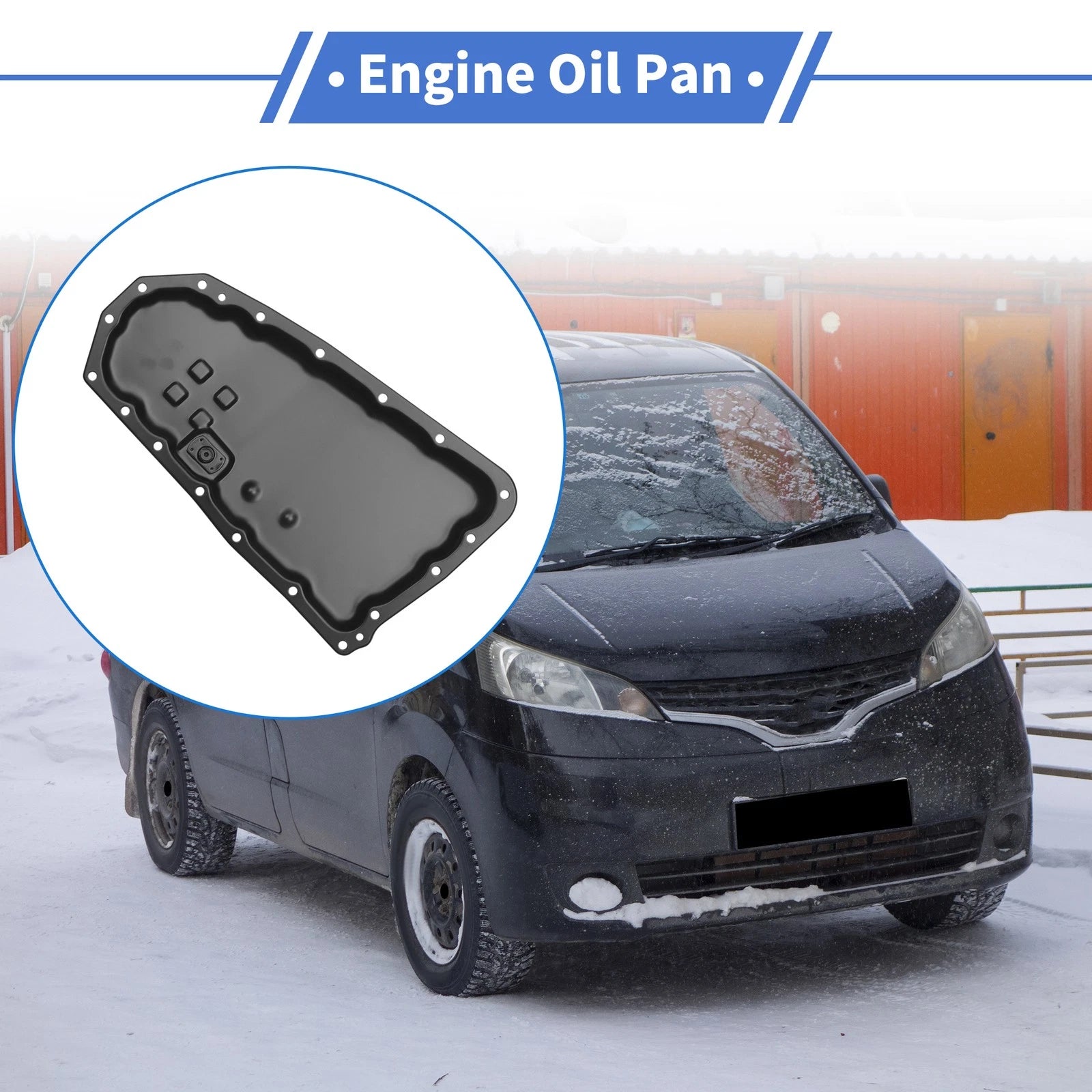 1 Pc Engine Oil Pan No. 313901XF00 for Nissan NV200 (2013–2014) 2.0L Black