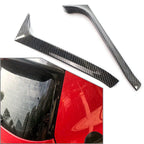 Carbon Fiber Rear Window Side Canard Splitter Trim for VW Golf 6 (2009-2013)