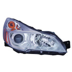 Replacement Passenger Side Halogen Headlight Assembly w Chrome Bezel for