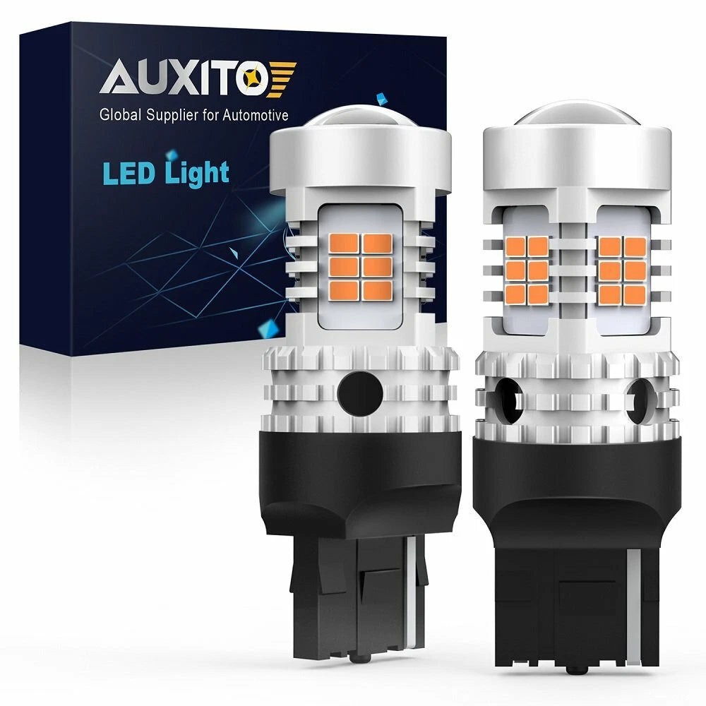 2X Amber LED Front Turn Signal Light Bulbs