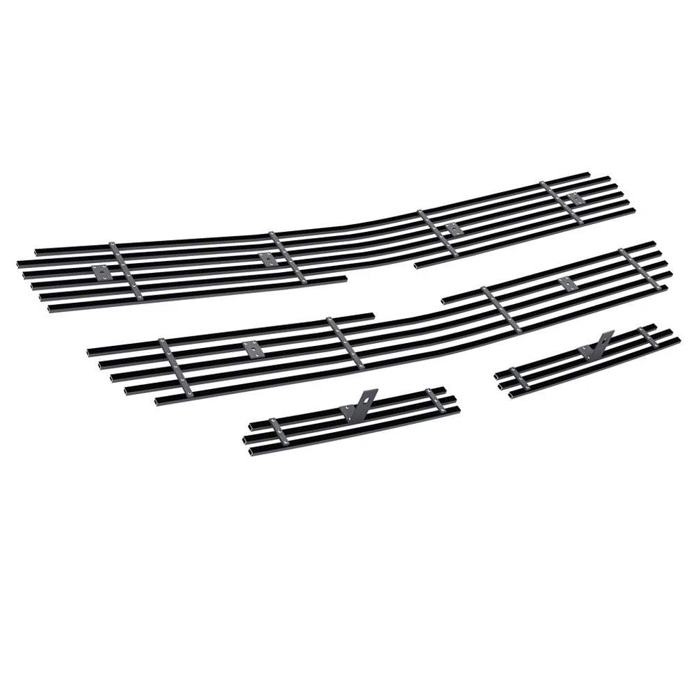 Stainless Black Billet Grille Insert Combo for Chevy Avalanche (2002-2006)