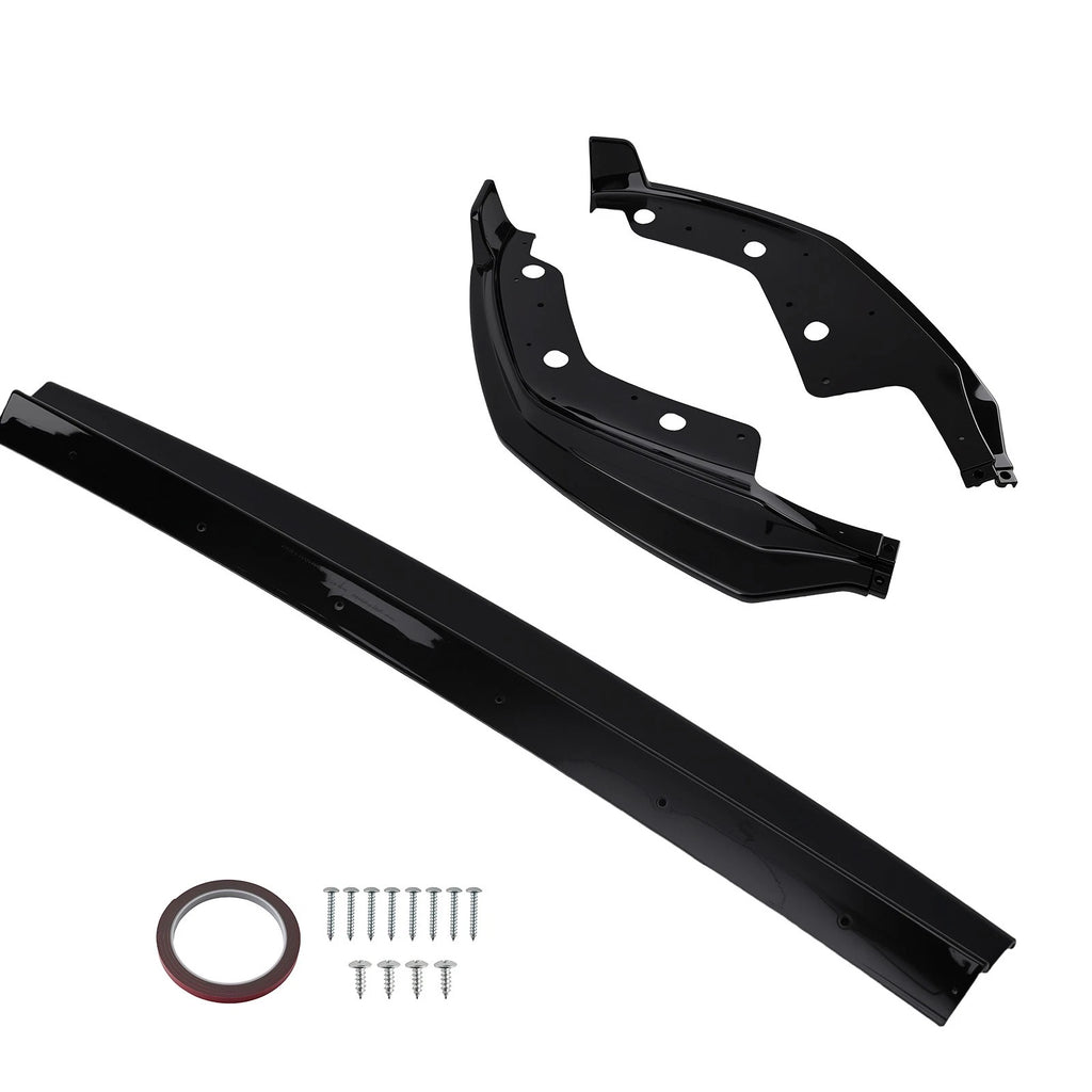 Front Body Spoiler for BMW G20 G21 M340i (2019–2021) Black Lower Bumper Lip Kit