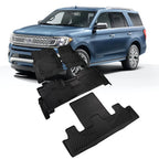 3D Floor Mats Liners for Ford Expedition (2018–2024) & Lincoln Navigator (2018–2021)