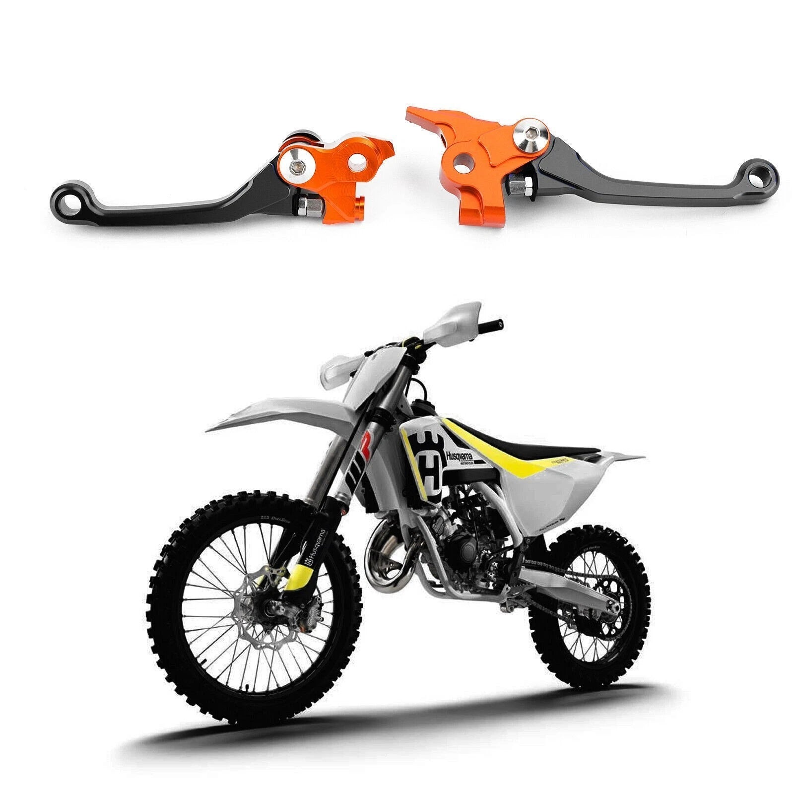 Brake Clutch Levers for Husqvarna TC125 TC250 TE150 TE250 TE300 FC250 FC350 (2014–2023)