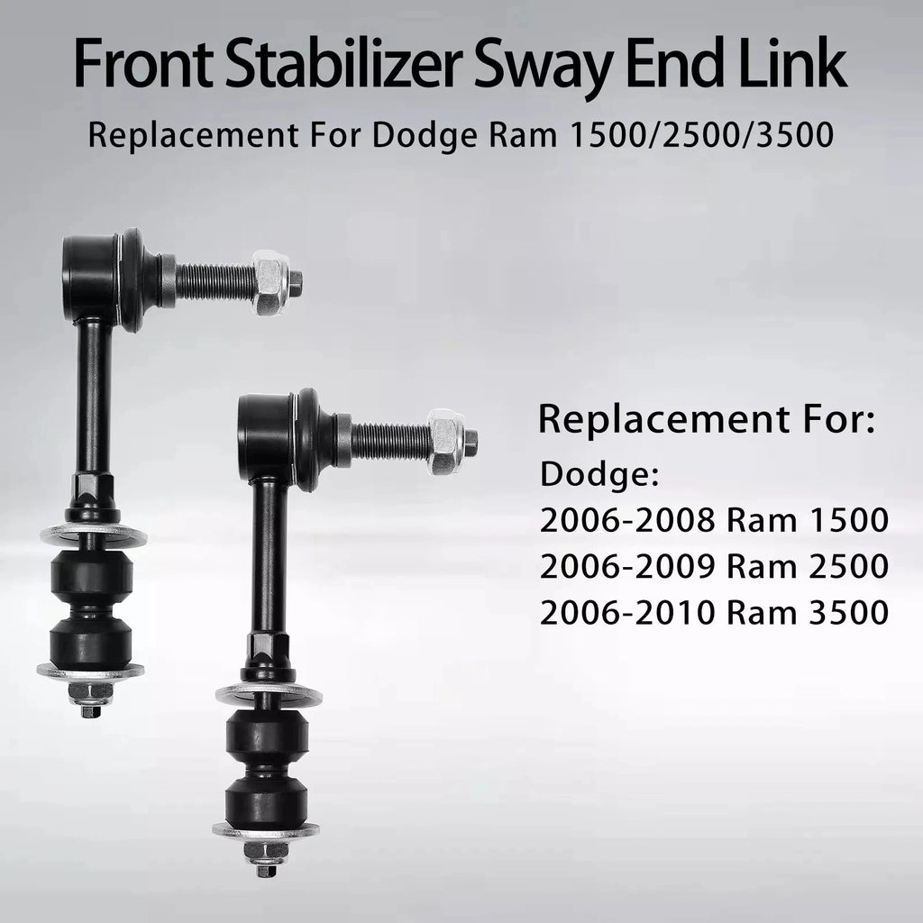 Set of 2 Front Stabilizer Sway Bar Links for Dodge Ram 1500 2500 3500 (2006-2010)