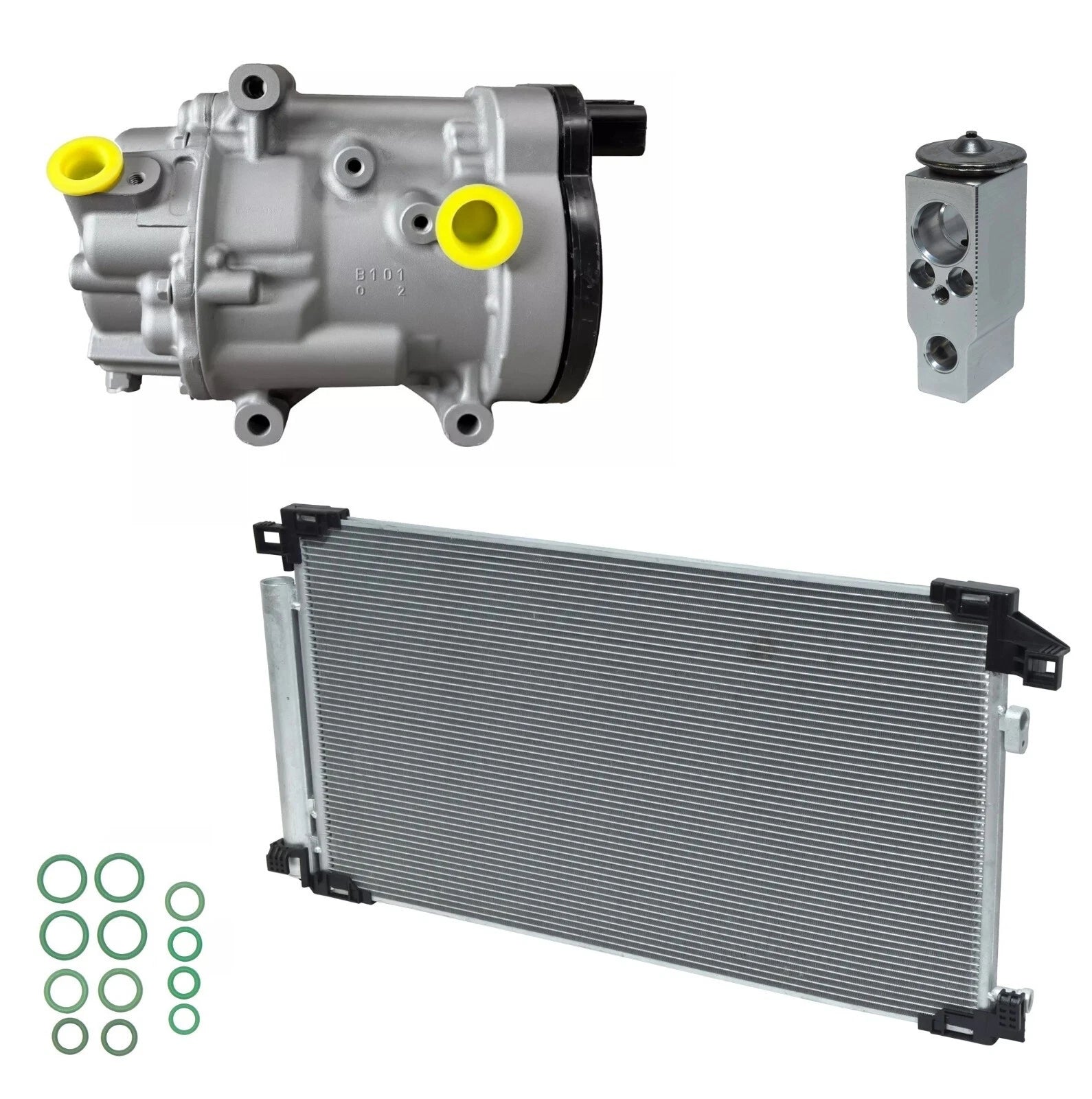 AC Compressor Kit with Condenser for Toyota Prius 1.8L (2018–2019)