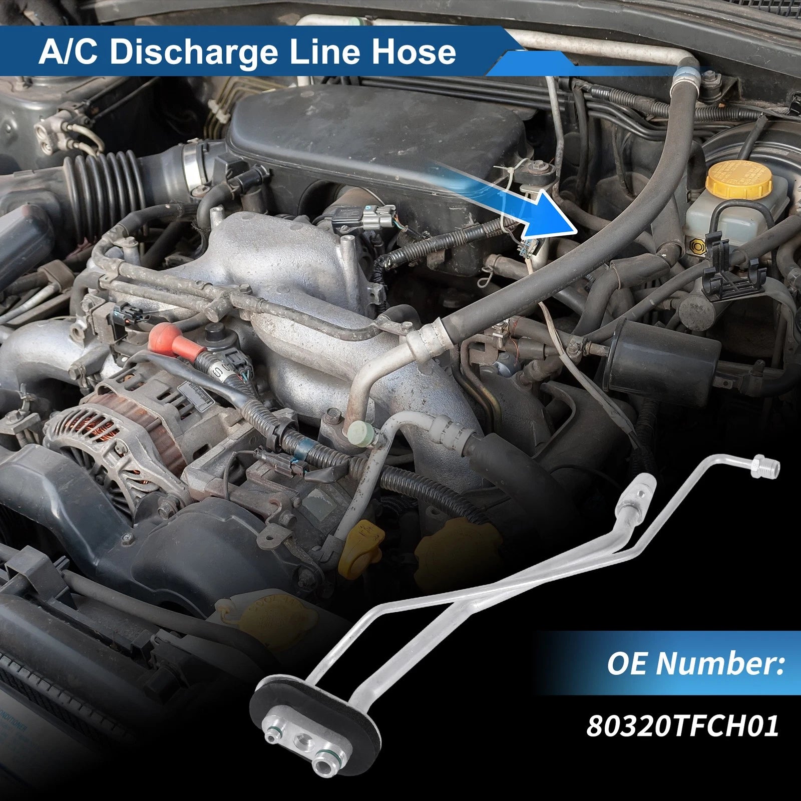 A/C Refrigerant Liquid Hose for Honda Fit (2009–2013) No. 80320TFCH01