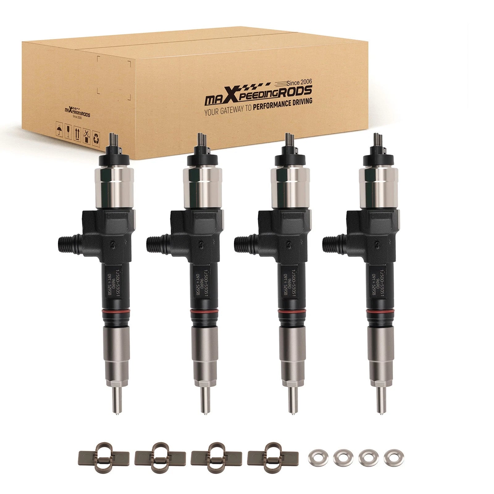 Set of 4 Injectors for Kubota M108SHDC2 M108DSC