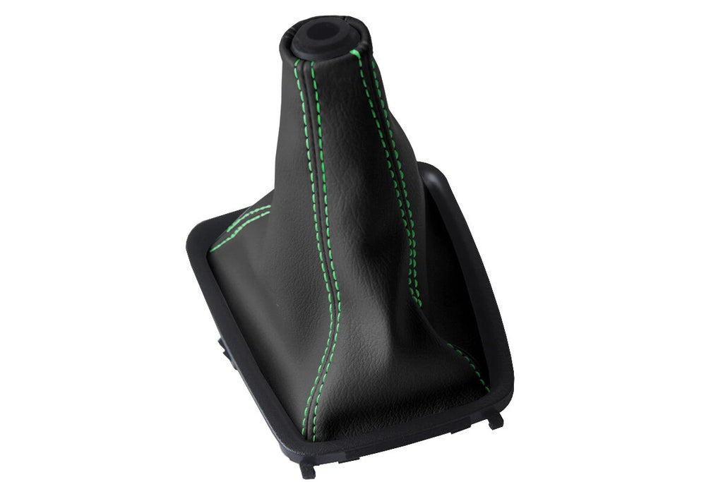 Leather Manual Shift Boot Cover for Nissan Skyline R32 (1989–1993) Green Stitch