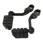 1-1/4" Black Highway Engine Guard Foot Pegs for Harley Touring