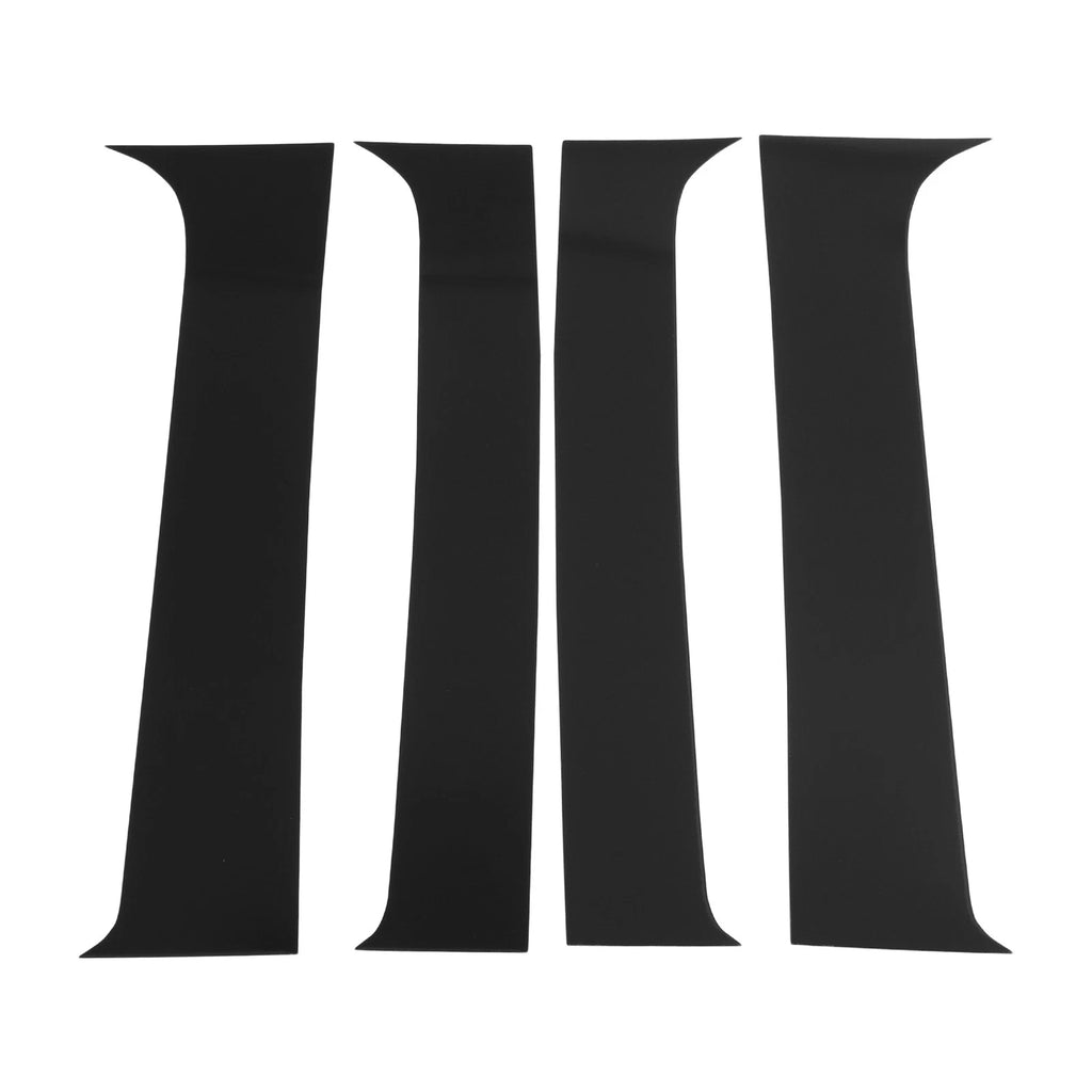 Set of 4 Pillar Window Trim for Chevy Suburban (2007–2013) Black
