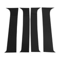 Set of 4 Pillar Window Trim for Chevy Suburban (2007–2013) Black