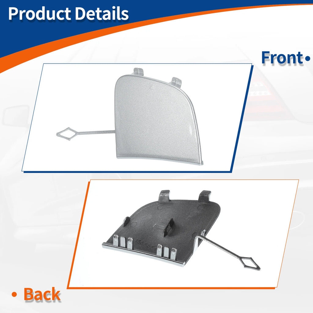 Tow Hook Cover for Mercedes-Benz GLA (2015–2020) No.A1568854200 Silver Tone