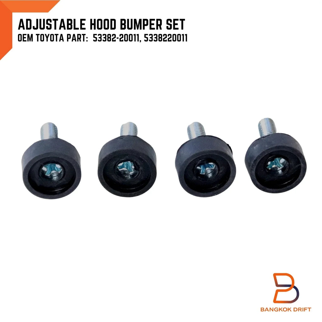 Adjustable Hood Bumper Cushion Screw for Toyota Hilux RN30 RN40 SR5 (79-83)