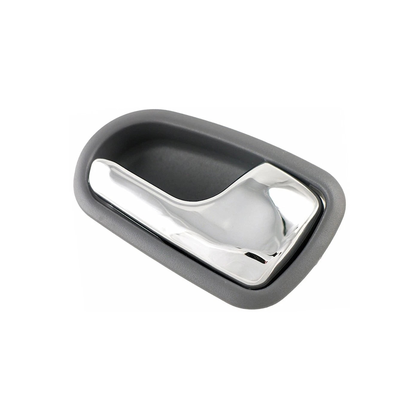 Inner Chrome & Gray Door Handle Pair Set for Mazda Protege (1995-2003)