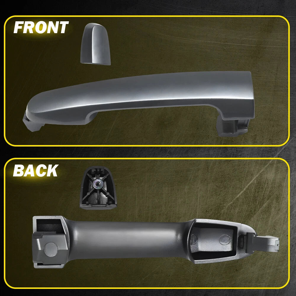 Exterior Door Handle for Toyota Corolla (2003–2013) Smooth Gray Front Right