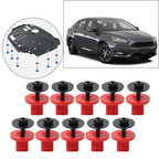 Set of 10 Engine Splash Shield Screw Nut Retainers for Ford Focus, GMC Sierra