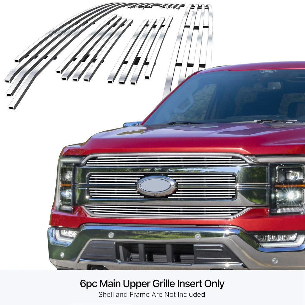 Stainless Chrome Billet Grille Insert for Ford F-150 Lariat (2021-2023)