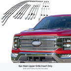 Stainless Chrome Billet Grille Insert for Ford F-150 Lariat (2021-2023)