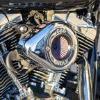 S&S Cycle Stealth Air Stinger Kit for Harley BT (2001–2017) - Chrome Teardrop