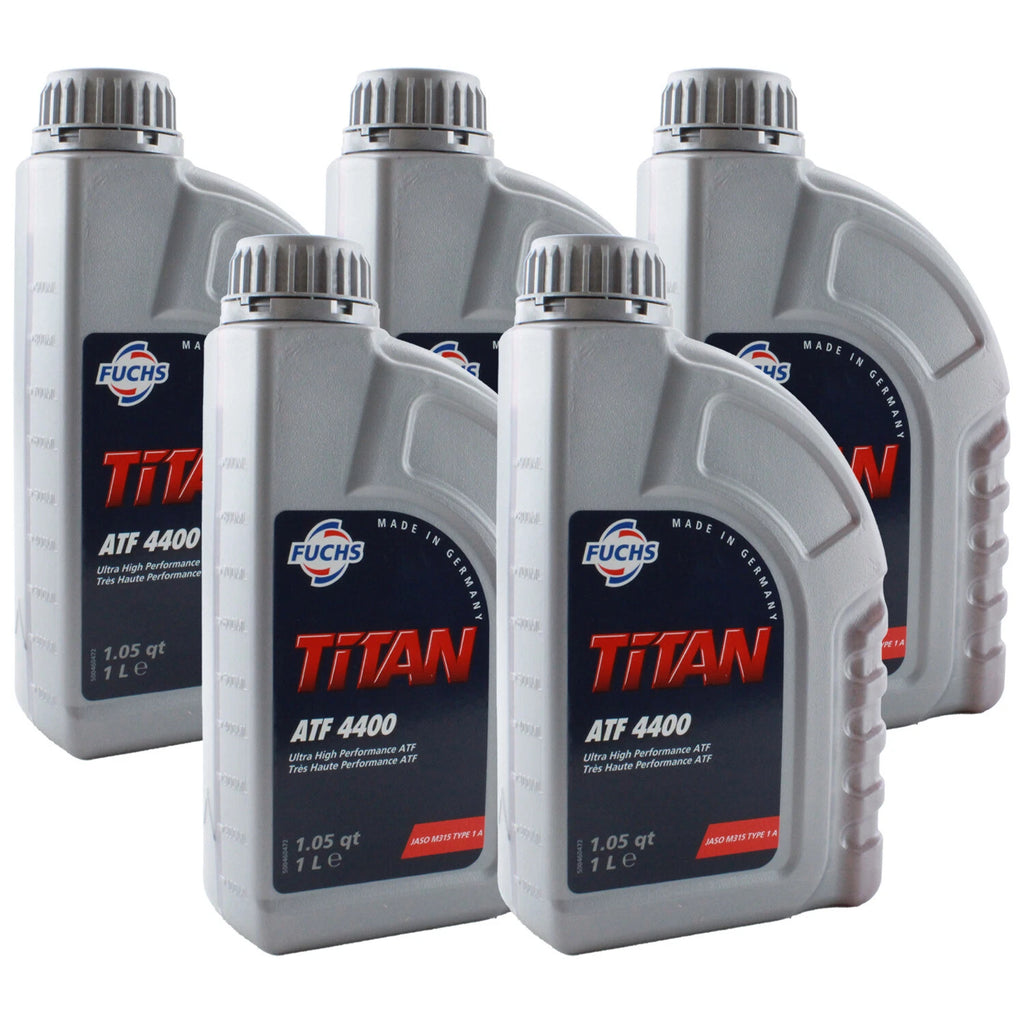 Set of 5 Fuchs TITAN ATF 4400 Auto Trans Fluid for Audi BMW Jaguar LR VW (2010–2023)