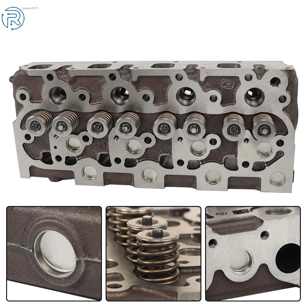 Complete Cylinder Head & Gasket Kit for Kubota V1702 Bobcat 1600