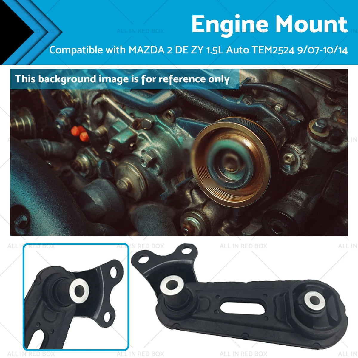 Engine Mount Rear for Mazda 2 1.5L (2007–2014) TEM2524