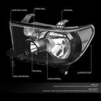 Pair of Headlight Lamps for Toyota Sequoia Tundra (2008–2017)